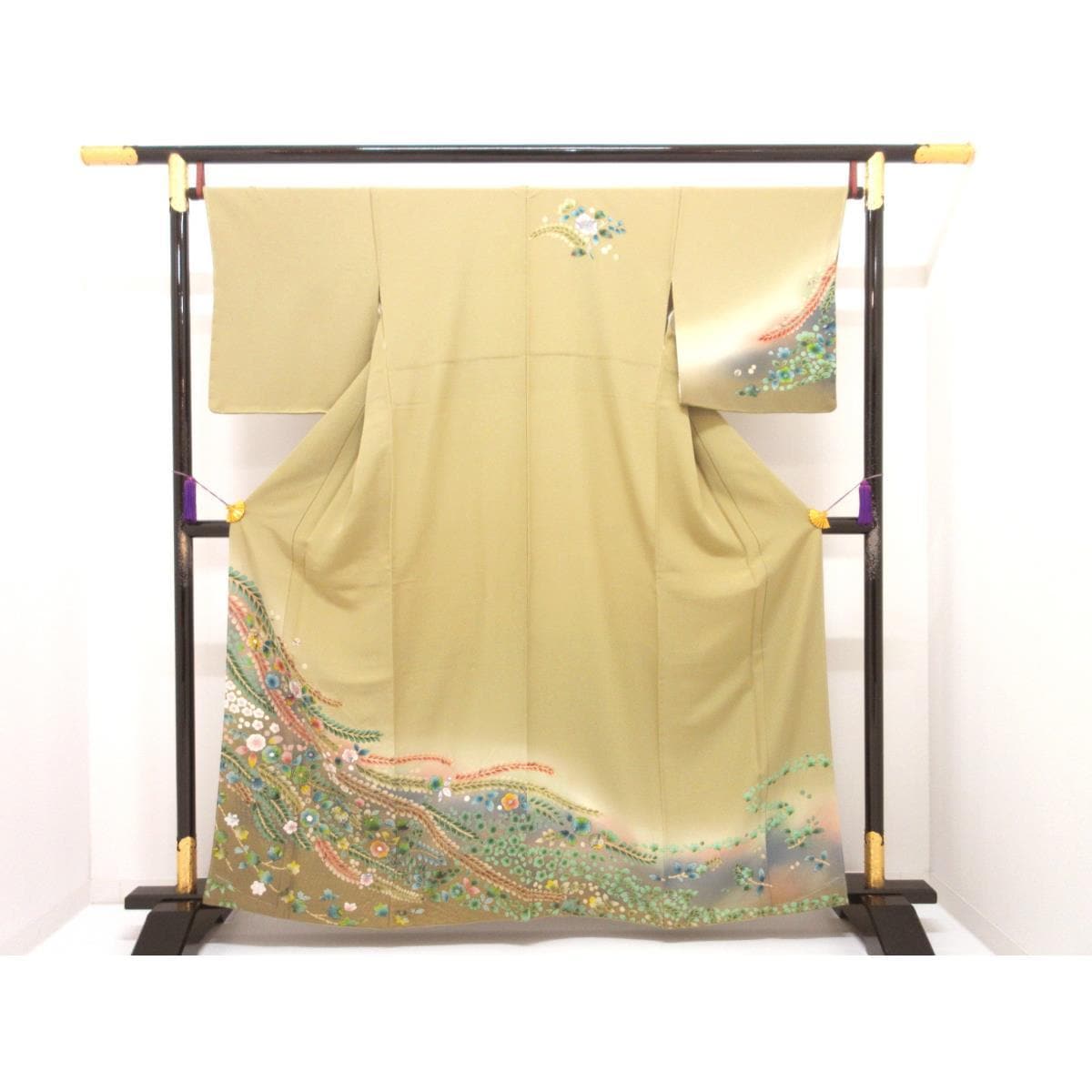 【未使用品】訪問着　友禅金彩加工