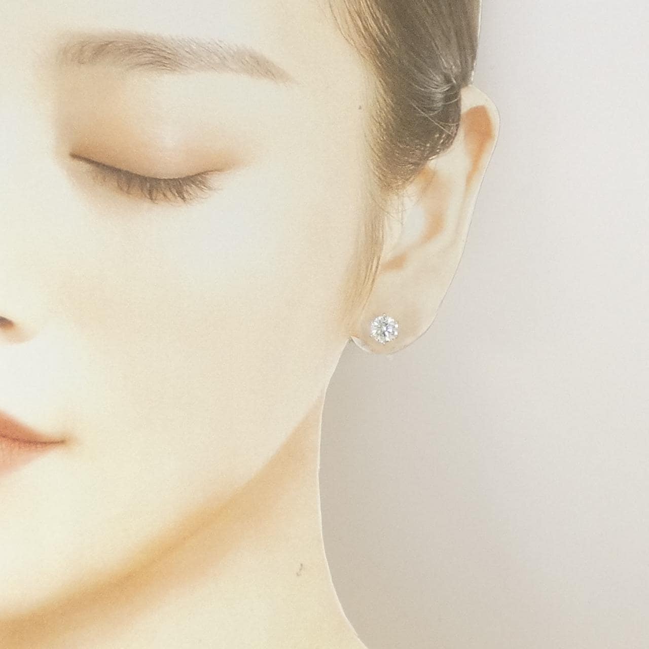 【リメイク】PT900/ST ダイヤモンド ピアス 1.021CT 1.046CT D-E I1 VG-GOOD