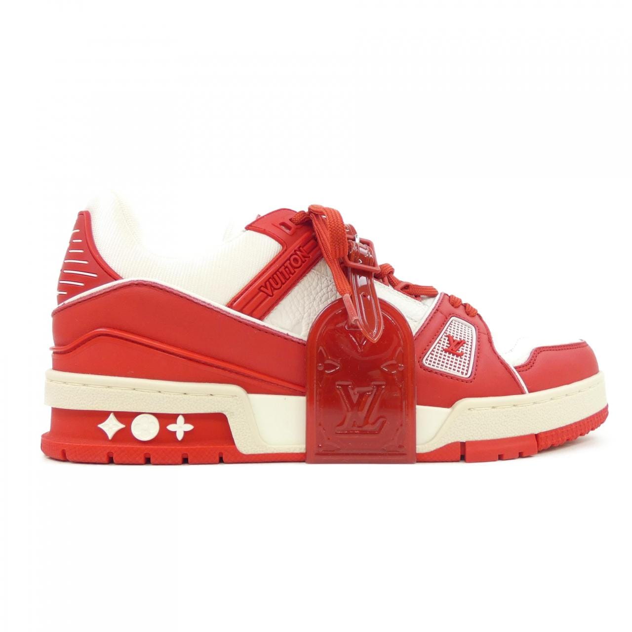 ルイヴィトン LOUIS VUITTON LVトレイナーライン RED スニーカー
