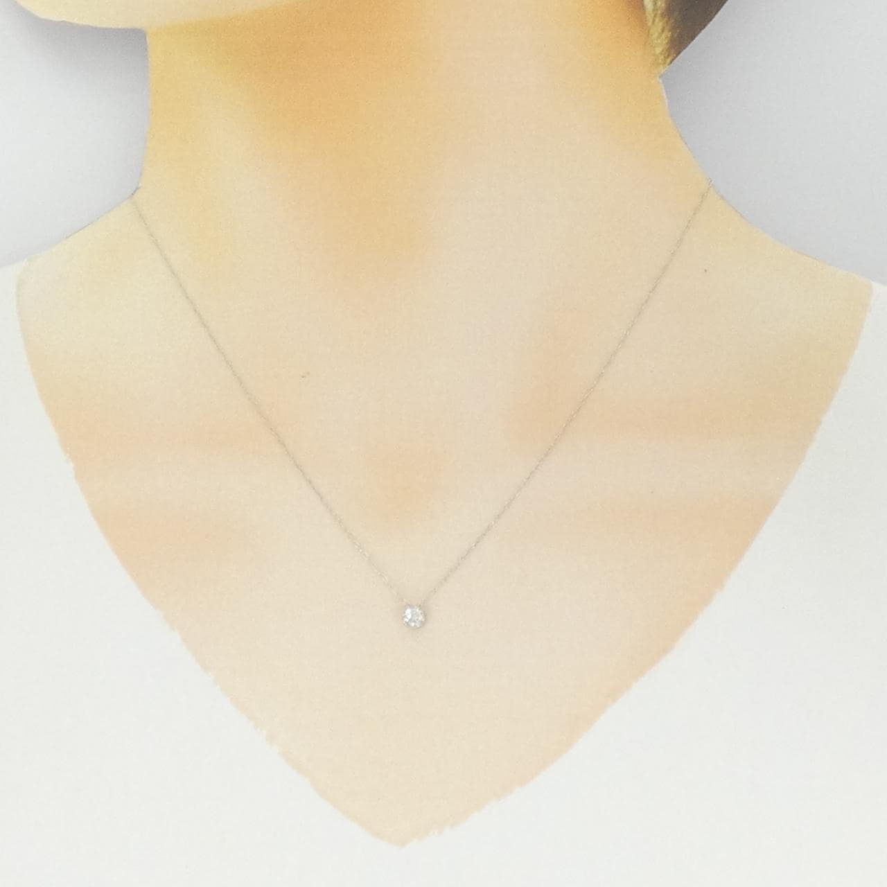 PT900/PT850 ダイヤモンド ネックレス 0.20CT