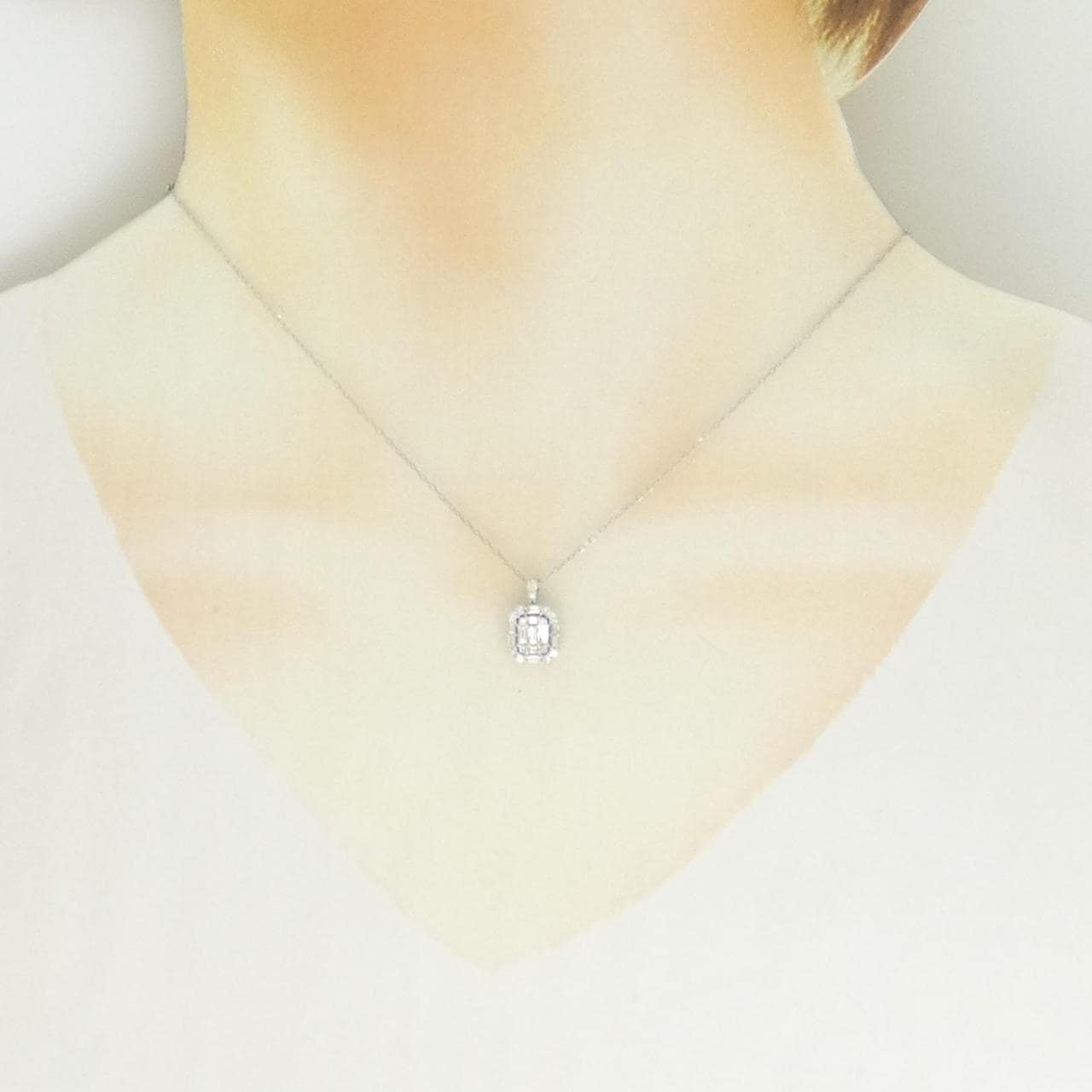 PT950/PT850 ダイヤモンド ネックレス 0.51CT