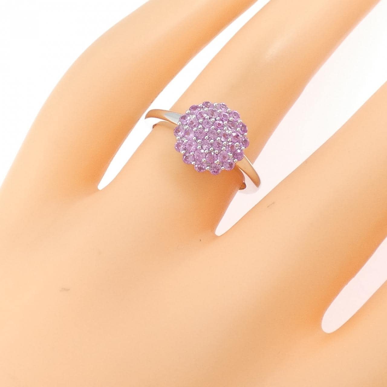 K18WG サファイヤ リング