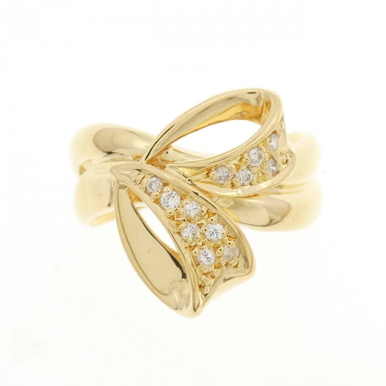 K18YG ダイヤモンド リング 0.12CT