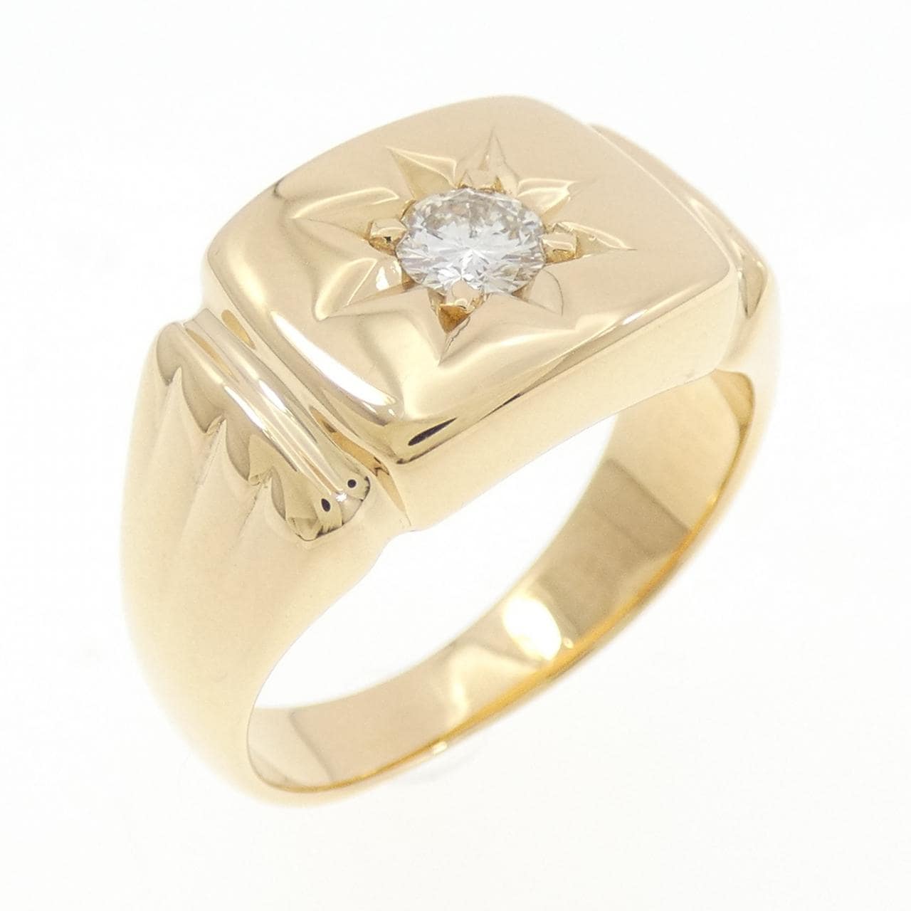 K18YG ダイヤモンド リング 0.217CT