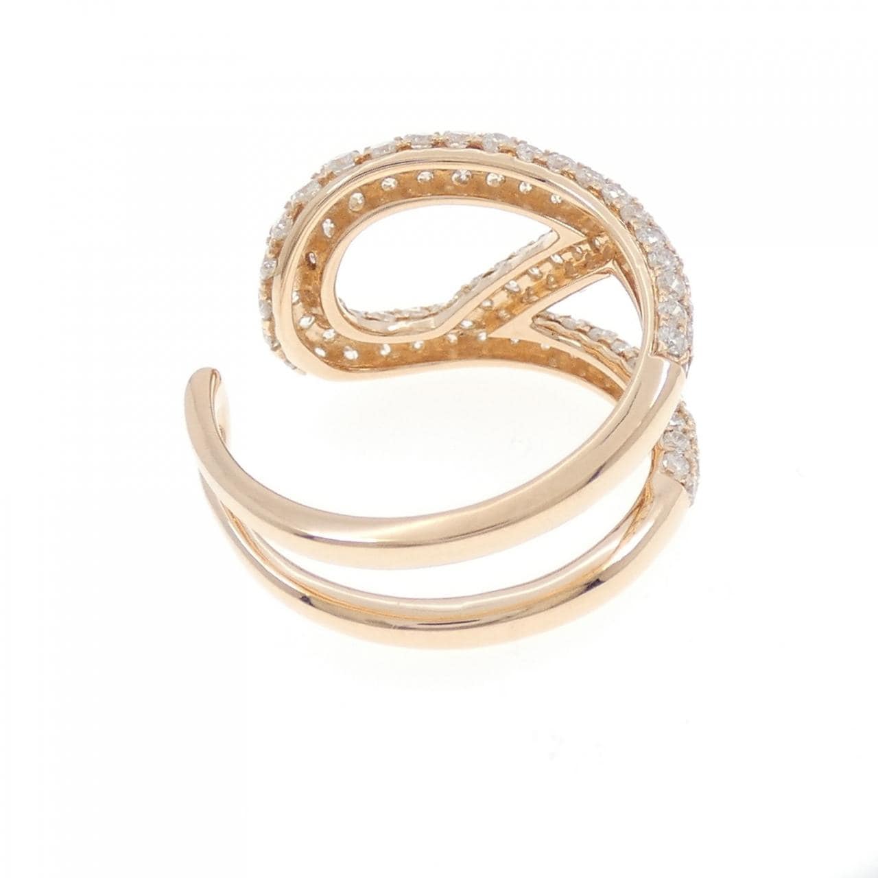 750PG パヴェ ダイヤモンド リング 2.00CT