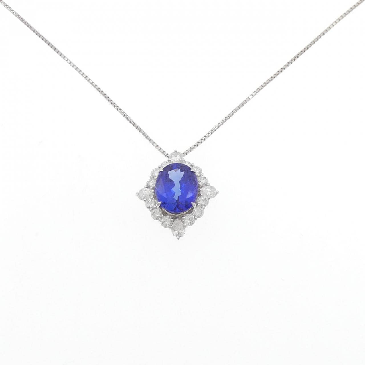 PT900/PT850 タンザナイト ネックレス 5.07CT