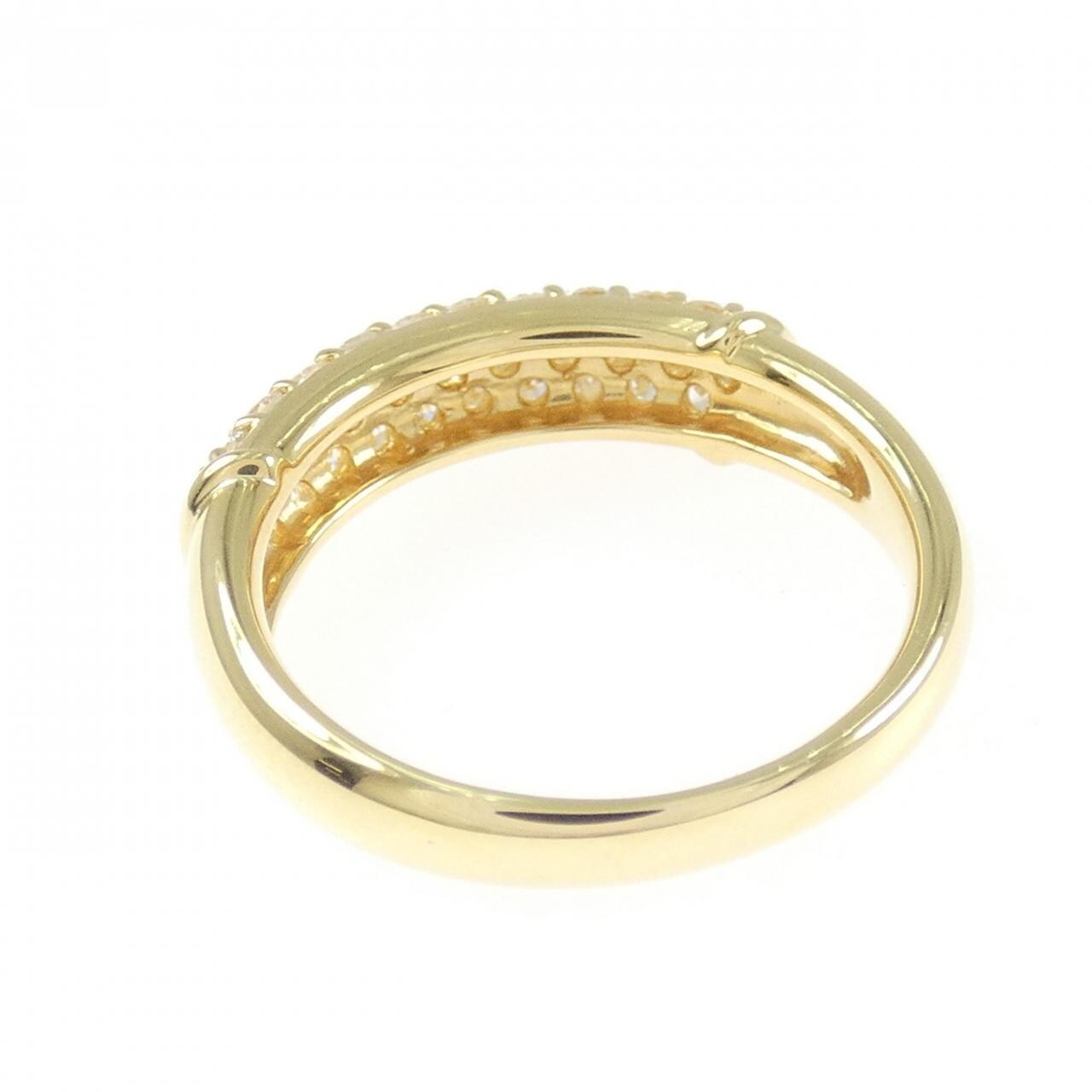 K18YG パヴェ ダイヤモンド リング 0.51CT