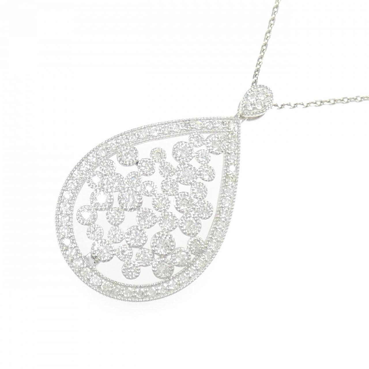 PT900/PT850 ダイヤモンド ネックレス 1.00CT