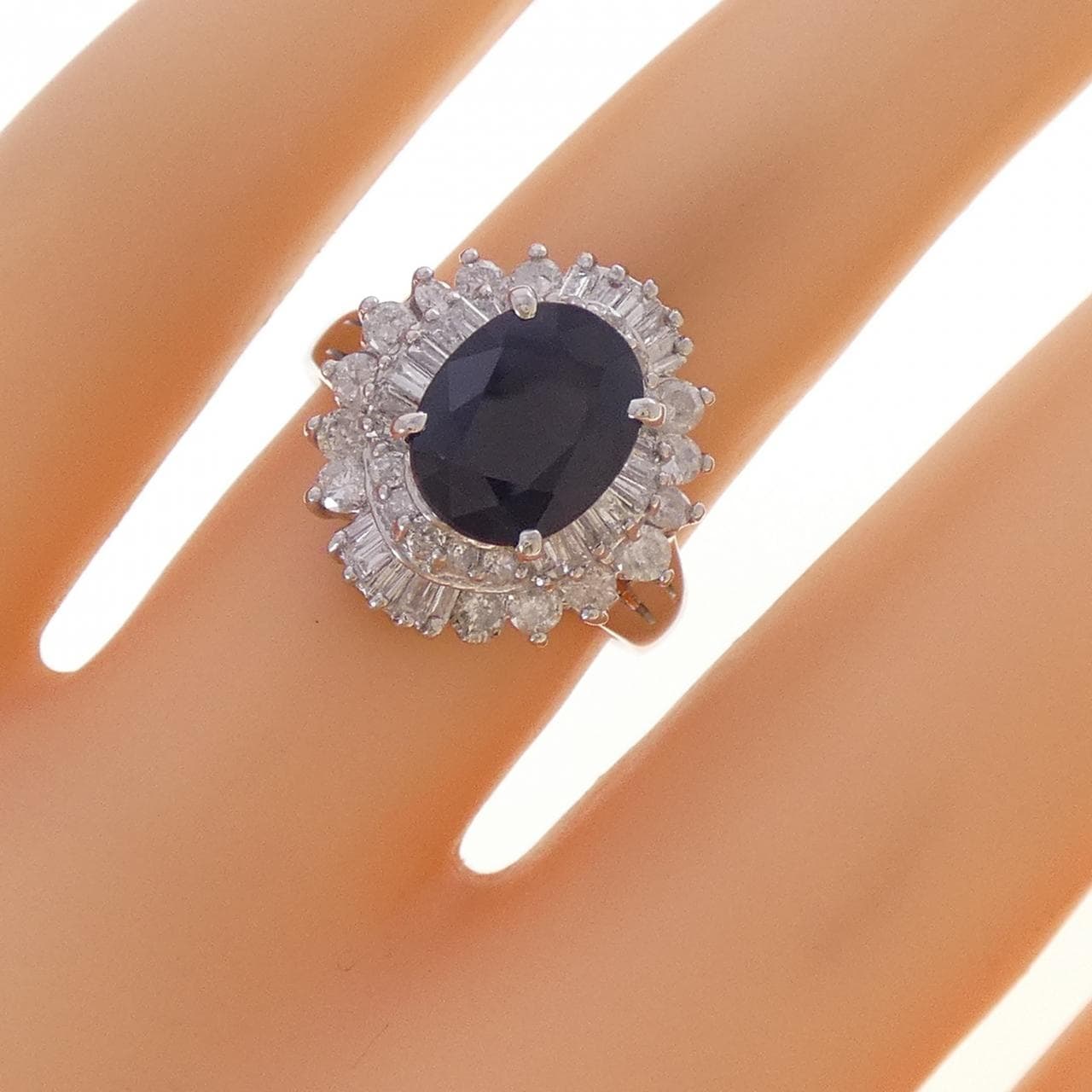 PT900 サファイヤ リング 2.00CT