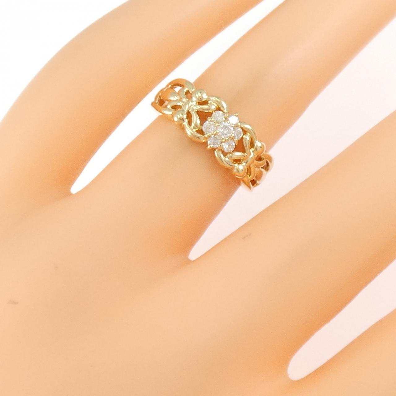 K18YG ダイヤモンド リング 0.15CT
