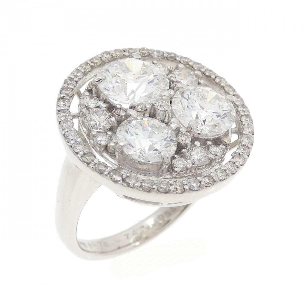 PT900 ダイヤモンド リング 2.362CT F-G VS2 EXT-VG