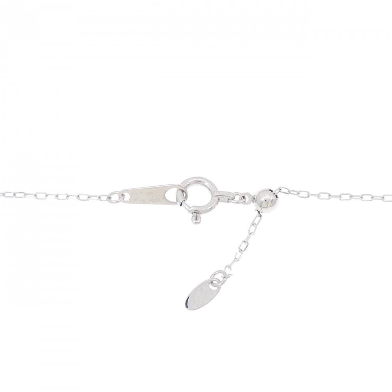 K18WG エメラルド ネックレス 0.08CT