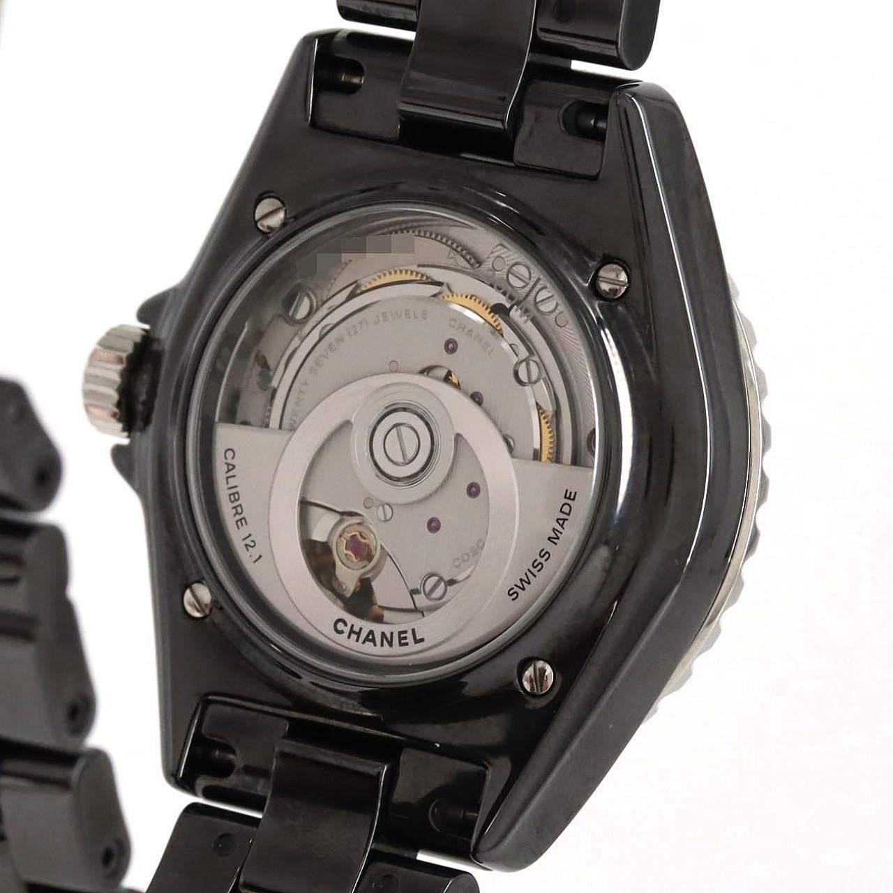 シャネル J12ファントムキャリバー12.1 38mmセラミック H6185 セラミック 自動巻