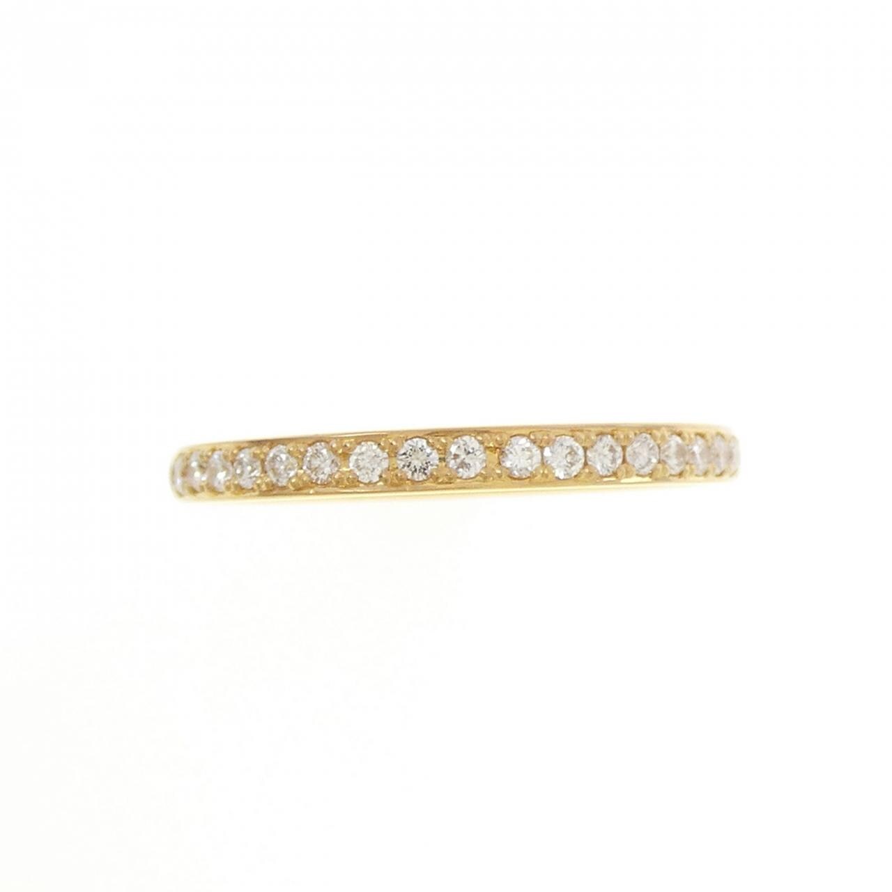 【リメイク】K24YG ハーフエタニティ ダイヤモンド リング 0.20CT