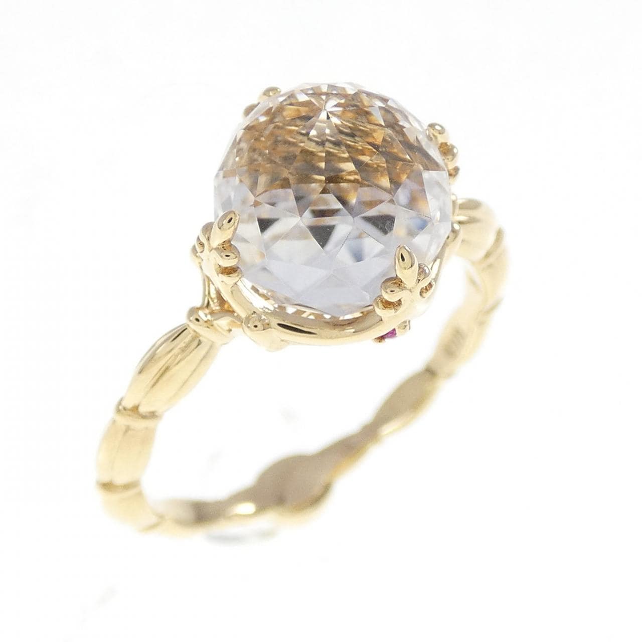 K18YG カラーストーン リング