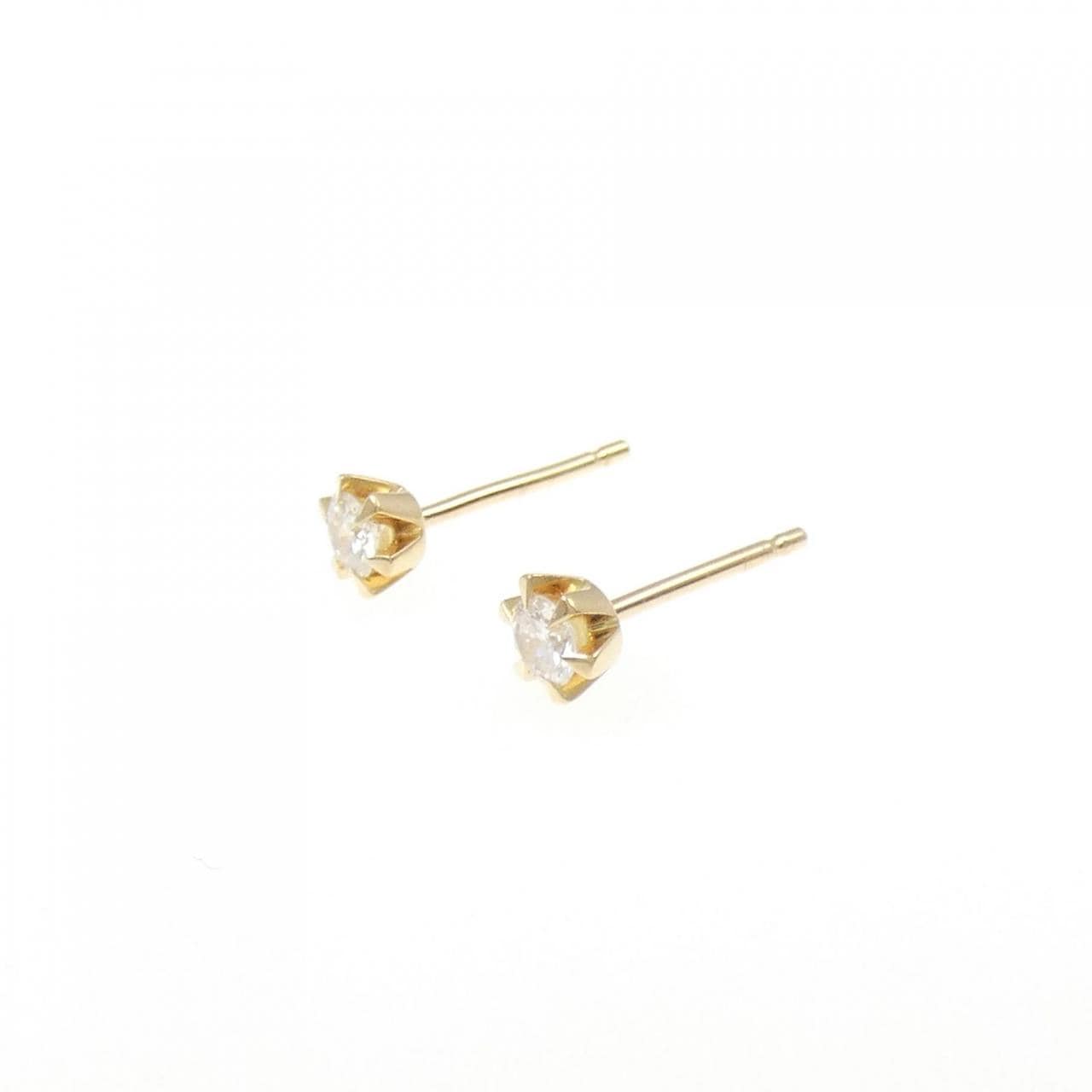 K18YG ダイヤモンド ピアス 0.16CT