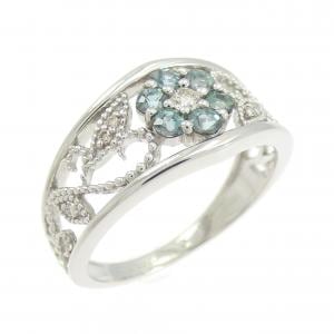 PT900 フラワー アレキサンドライト リング