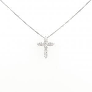 PT900/PT850 クロス ダイヤモンド ネックレス 0.30CT