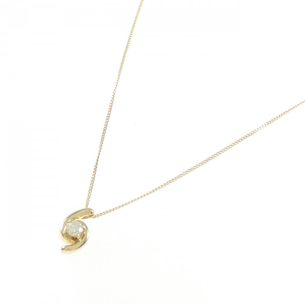 K18YG ダイヤモンド ネックレス 0.13CT