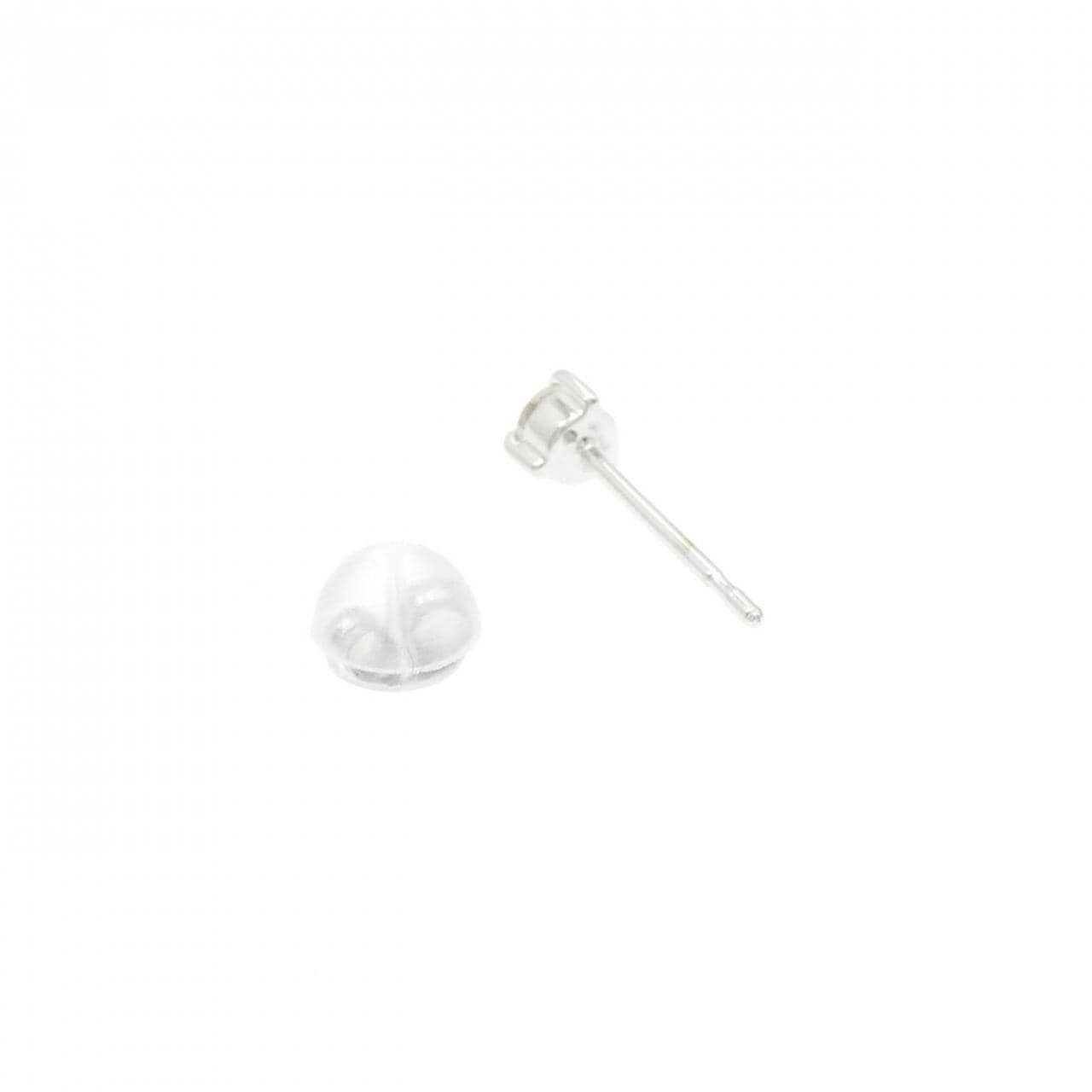 K18WG ダイヤモンド ピアス 0.09CT 片耳