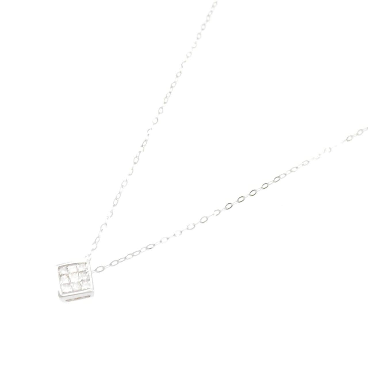 K18WG ダイヤモンド ネックレス 0.20CT