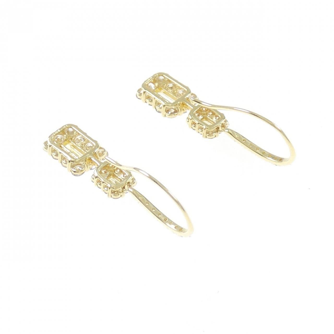 【新品】K18YG ダイヤモンド ピアス 1.30CT
