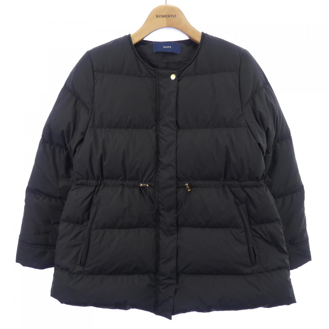 KOME様SHIPS 高級グースダウンジャケット S M　ネイビー コメ兵｜シップス SHIPS ダウンジャケット｜シップス｜レディース