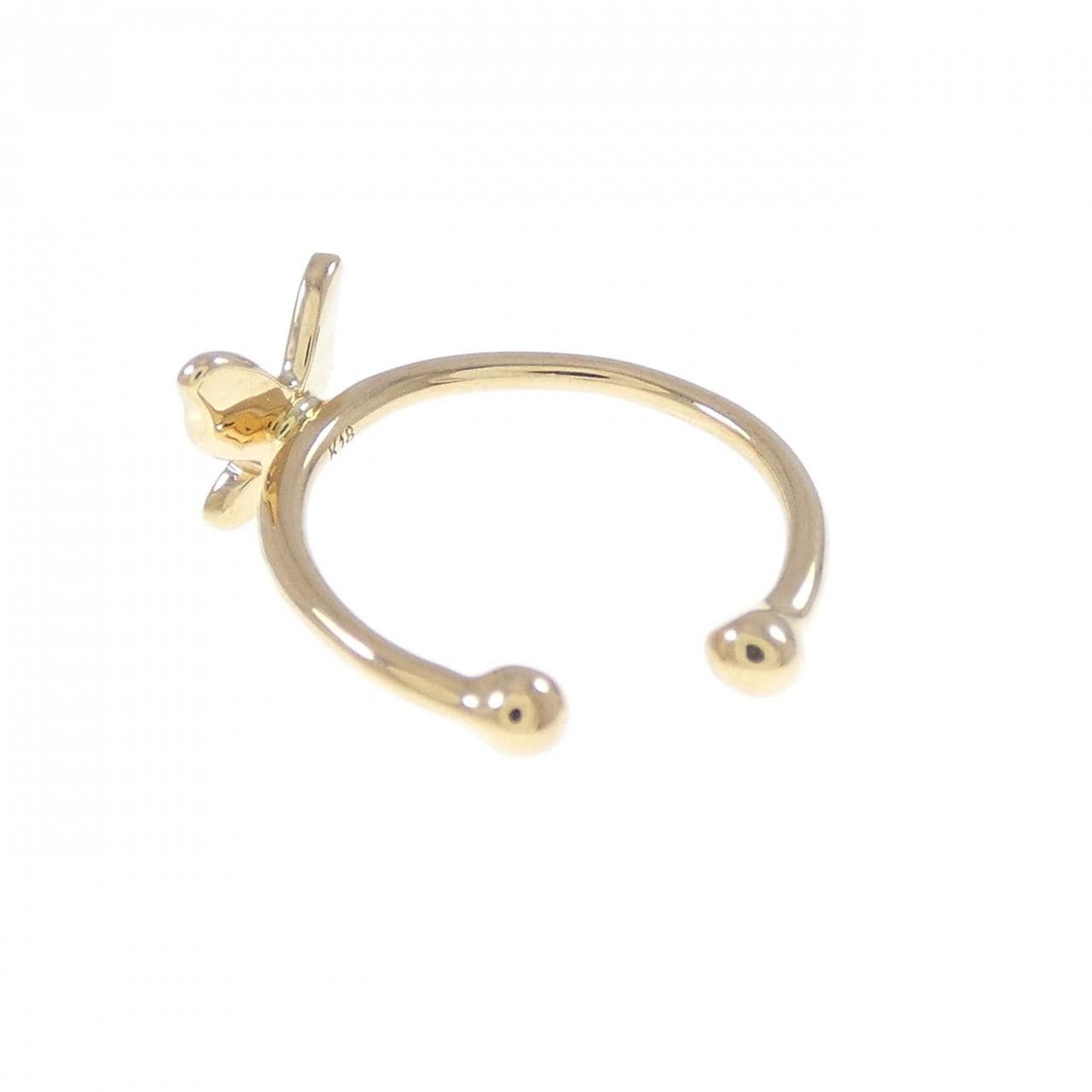 K18YG バタフライ イヤーカフ 片耳