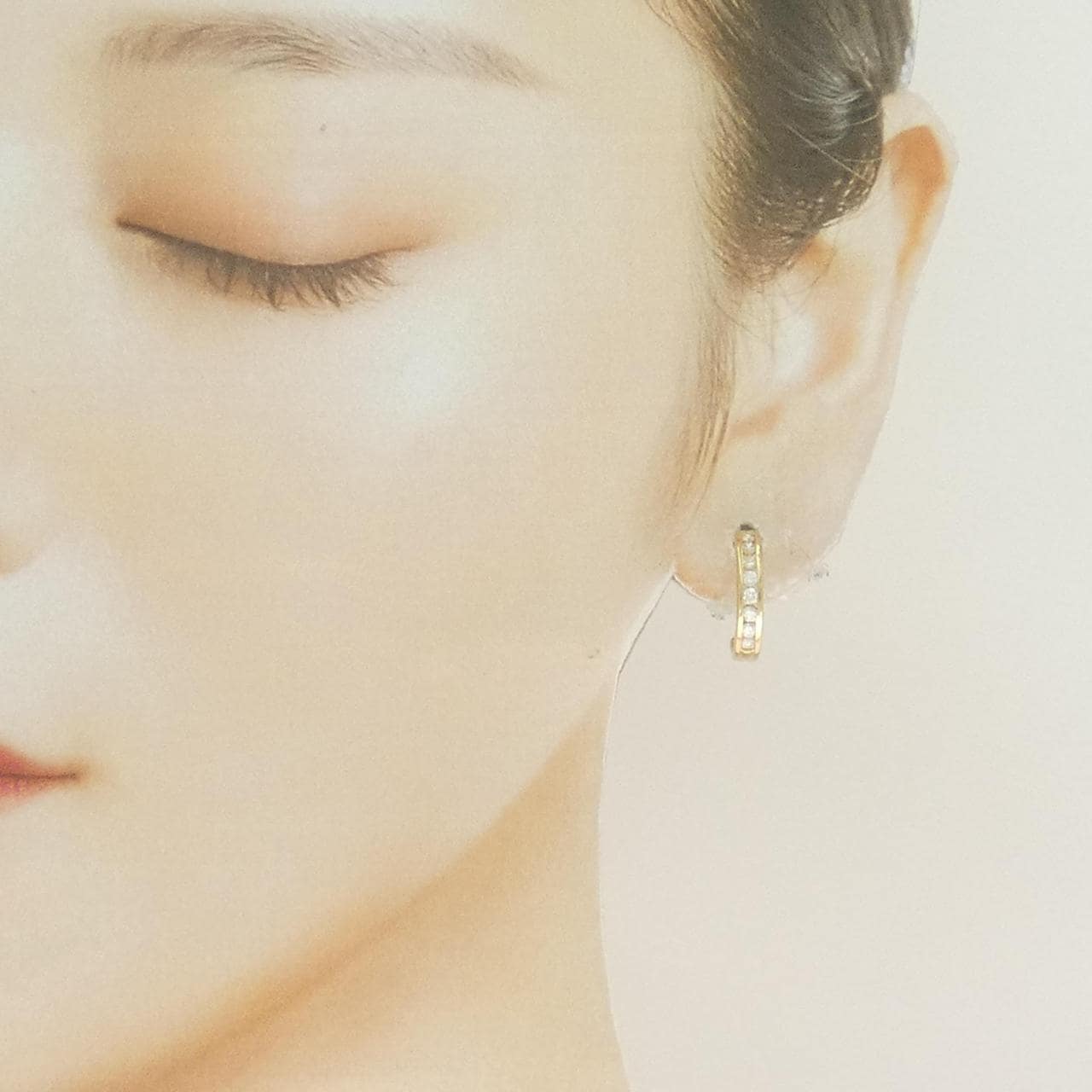 K18YG ダイヤモンド ピアス 0.50CT