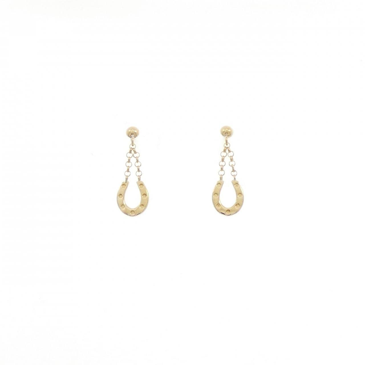 K18YG ホースシュー ピアス