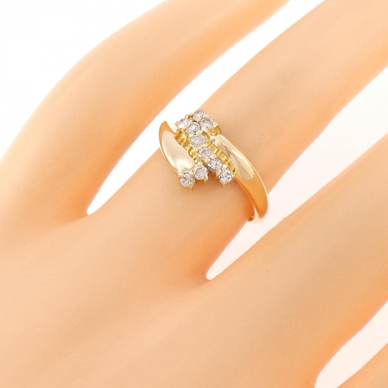 K18YG ダイヤモンド リング 0.25CT