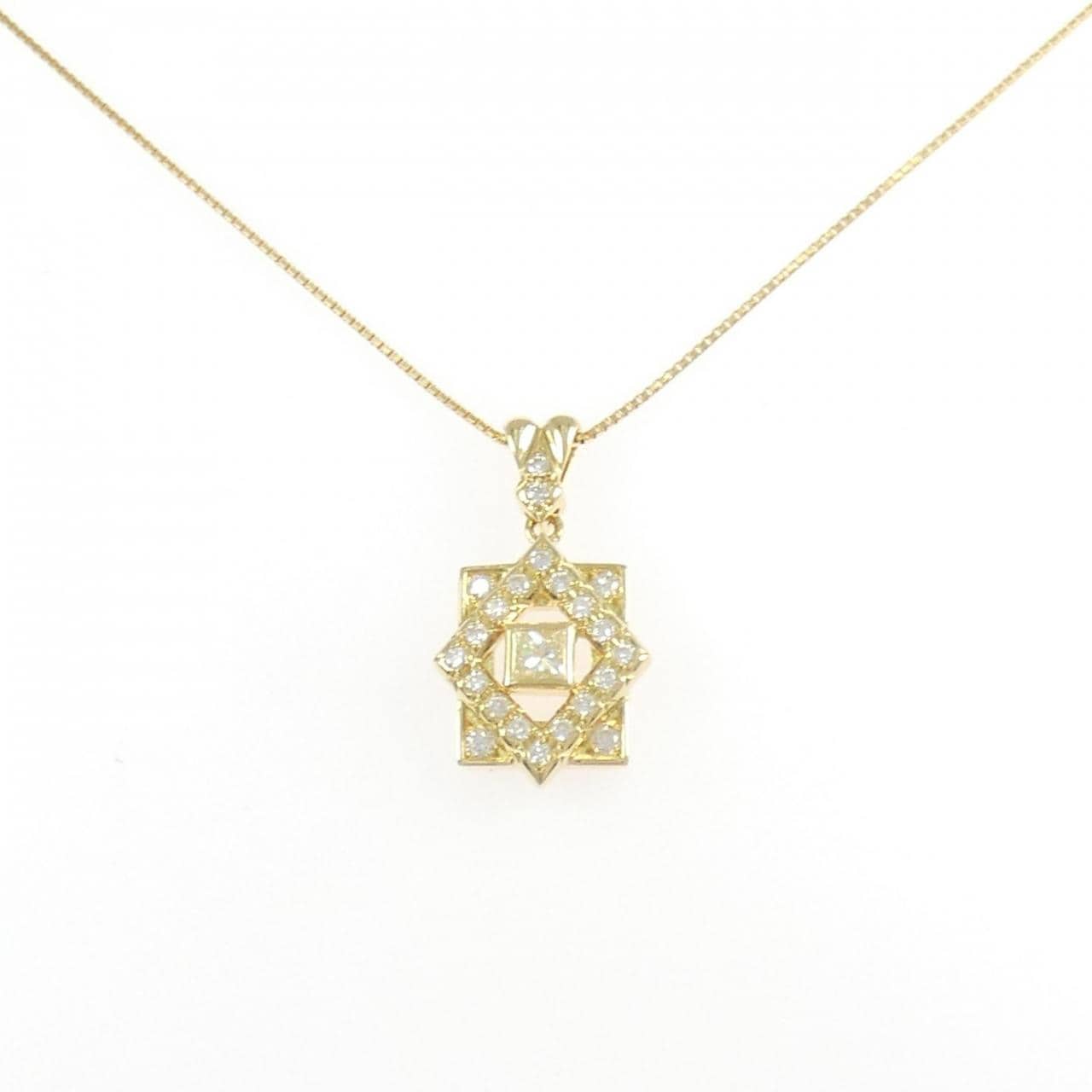 K18YG ダイヤモンド ネックレス 0.15CT