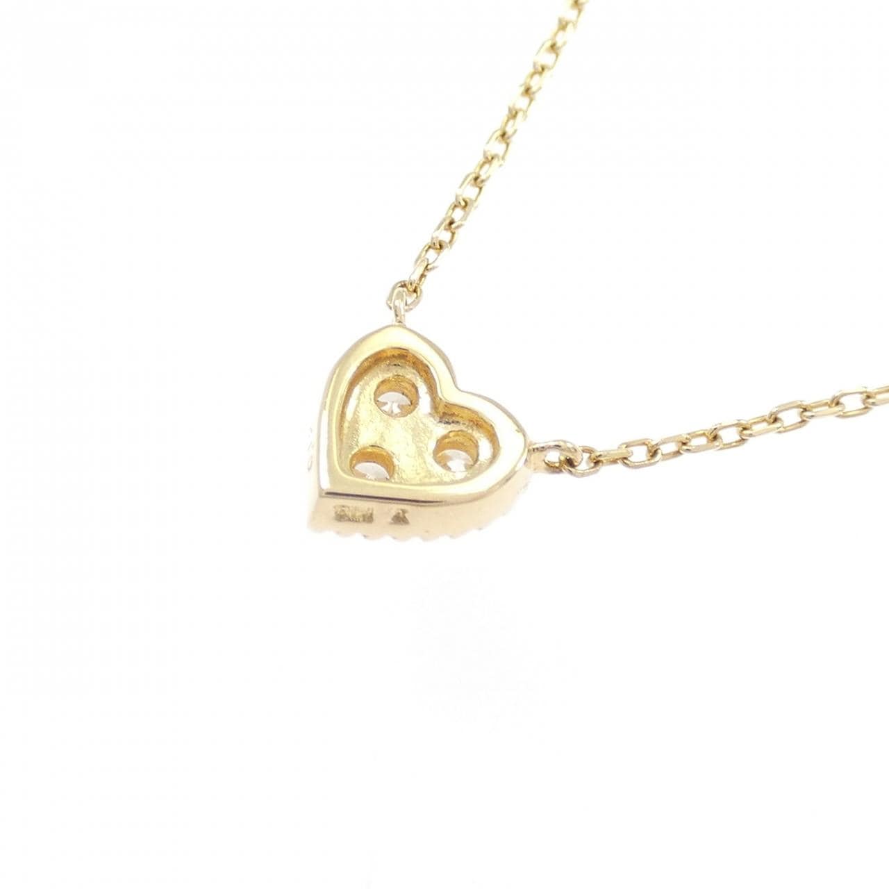 ヴァンドーム ハート ダイヤモンド ネックレス 0.12CT