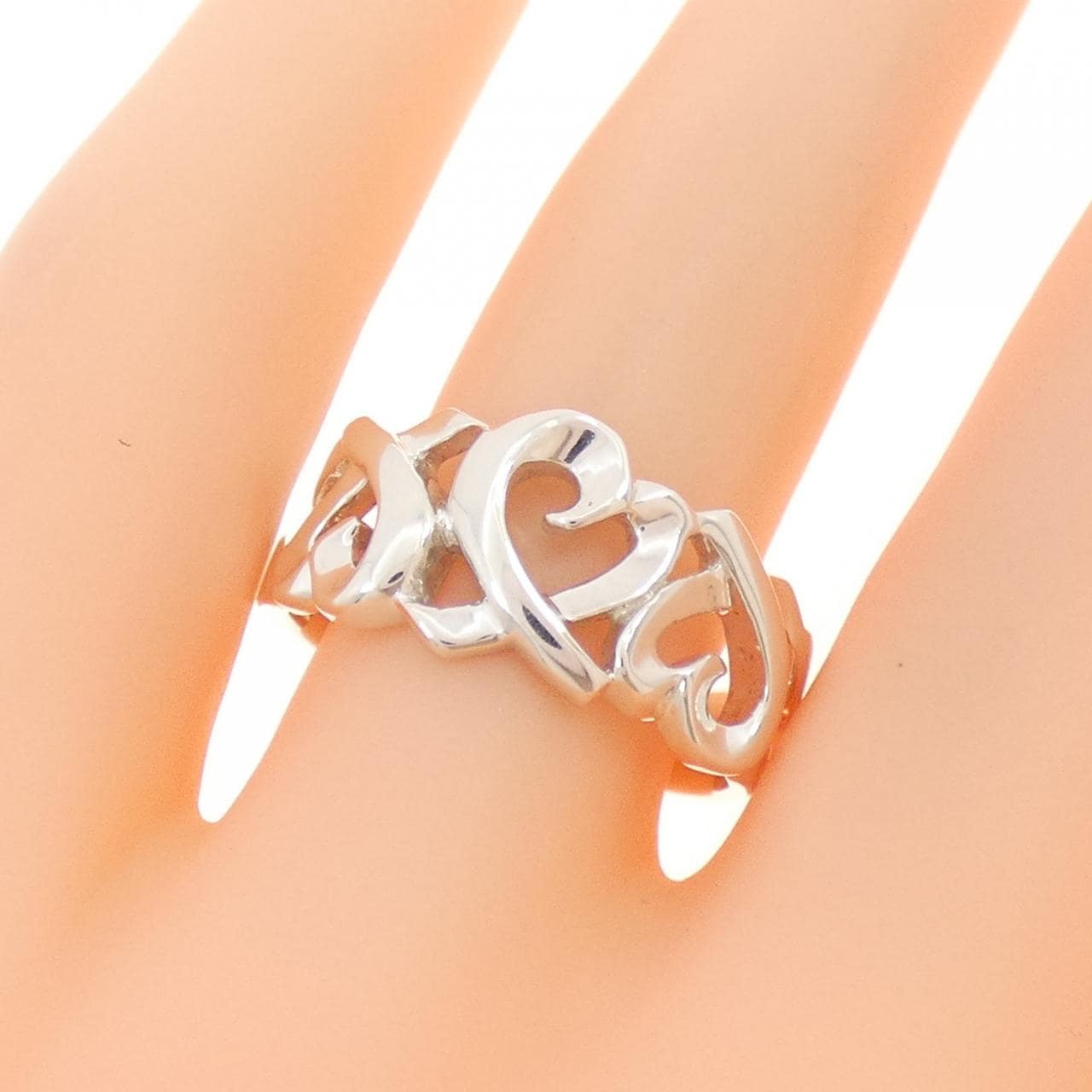 ティファニー トリプルラビングハート リング