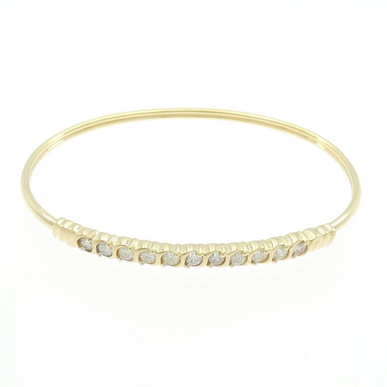 K18YG ダイヤモンド バングル 1.00CT