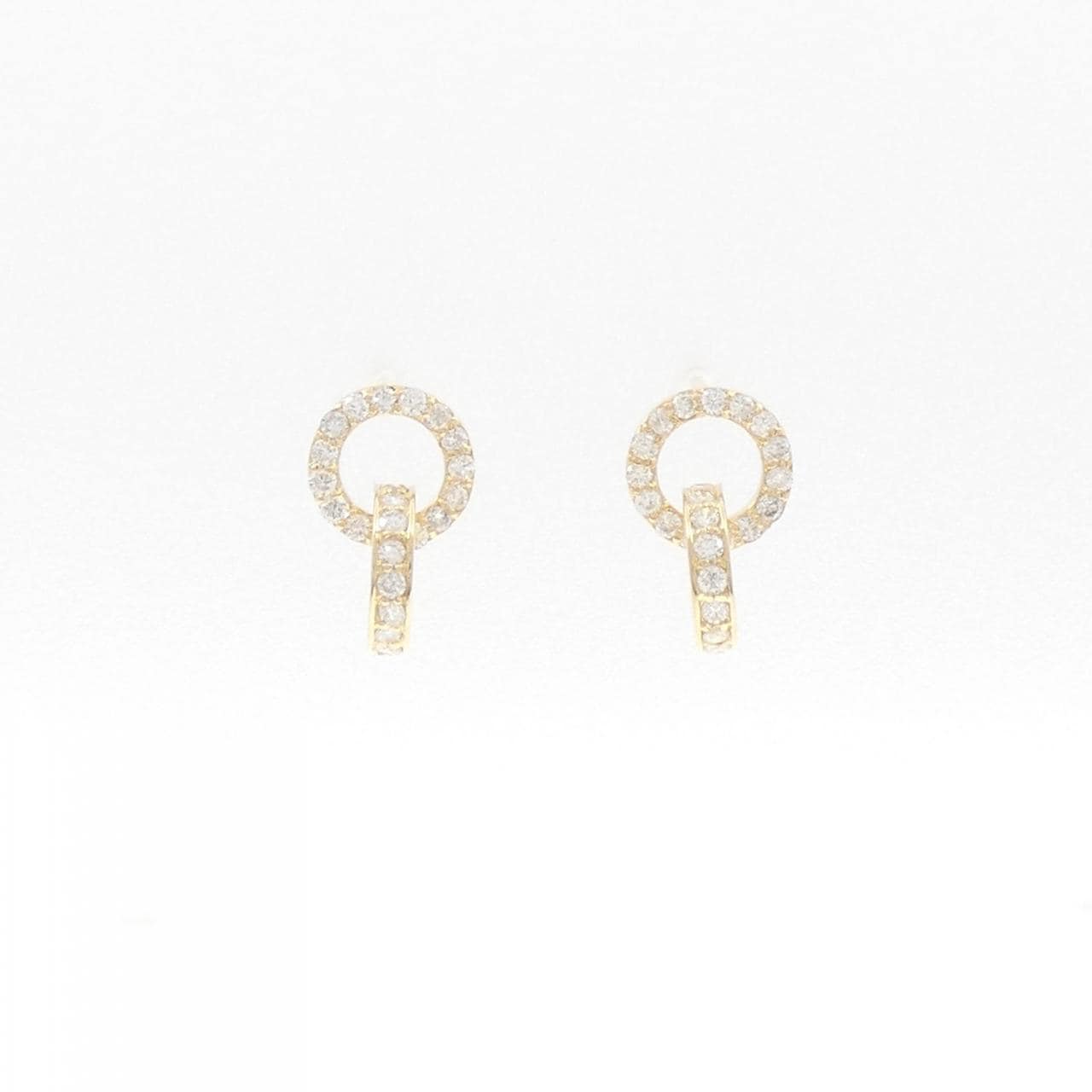 【リメイク】K18YG ダイヤモンド ピアス 0.40CT