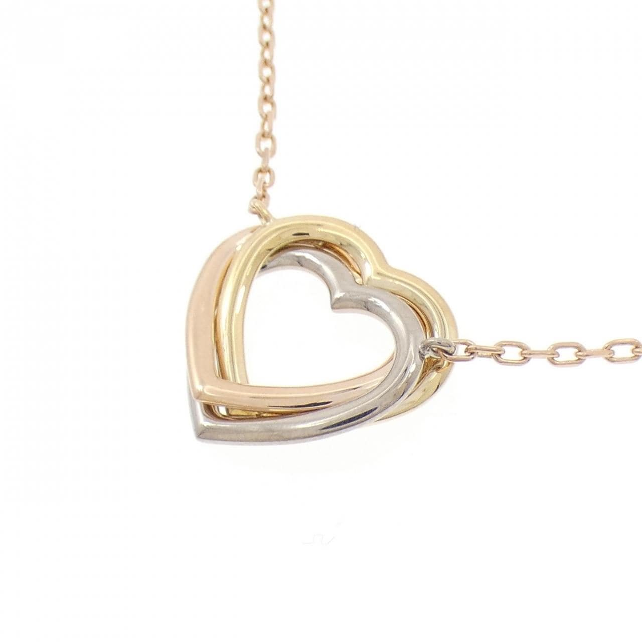 カルティエ トリニティ ハート ネックレス