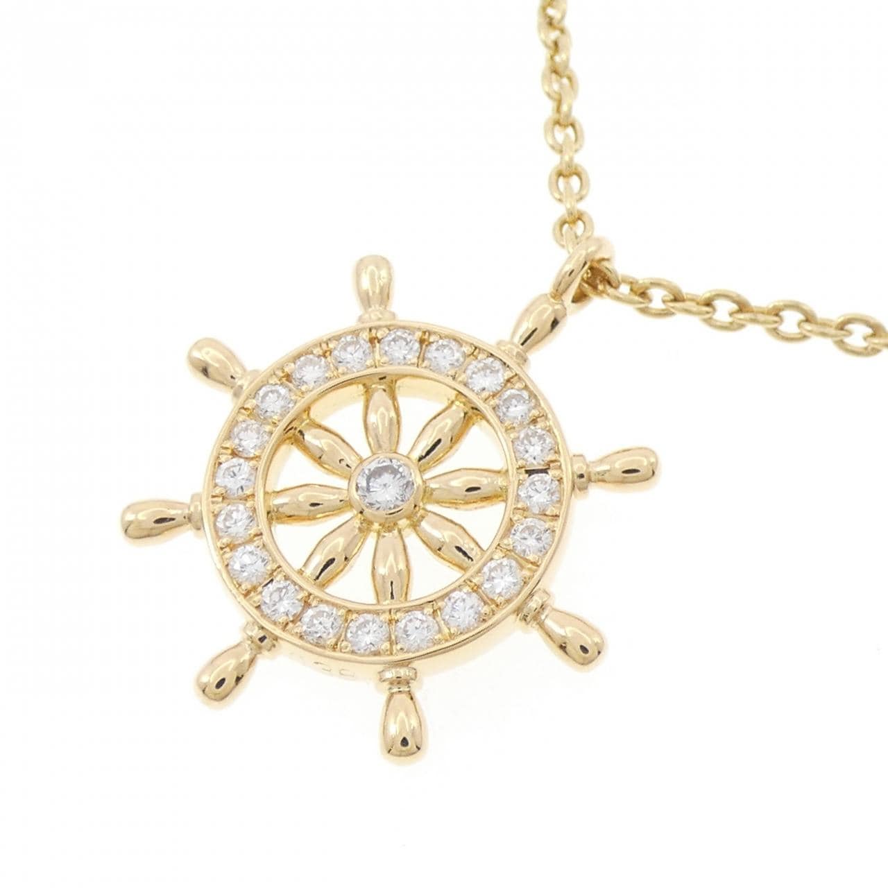 K18YG ダイヤモンド ネックレス 0.38CT