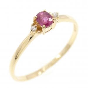 K18YG ルビー リング
