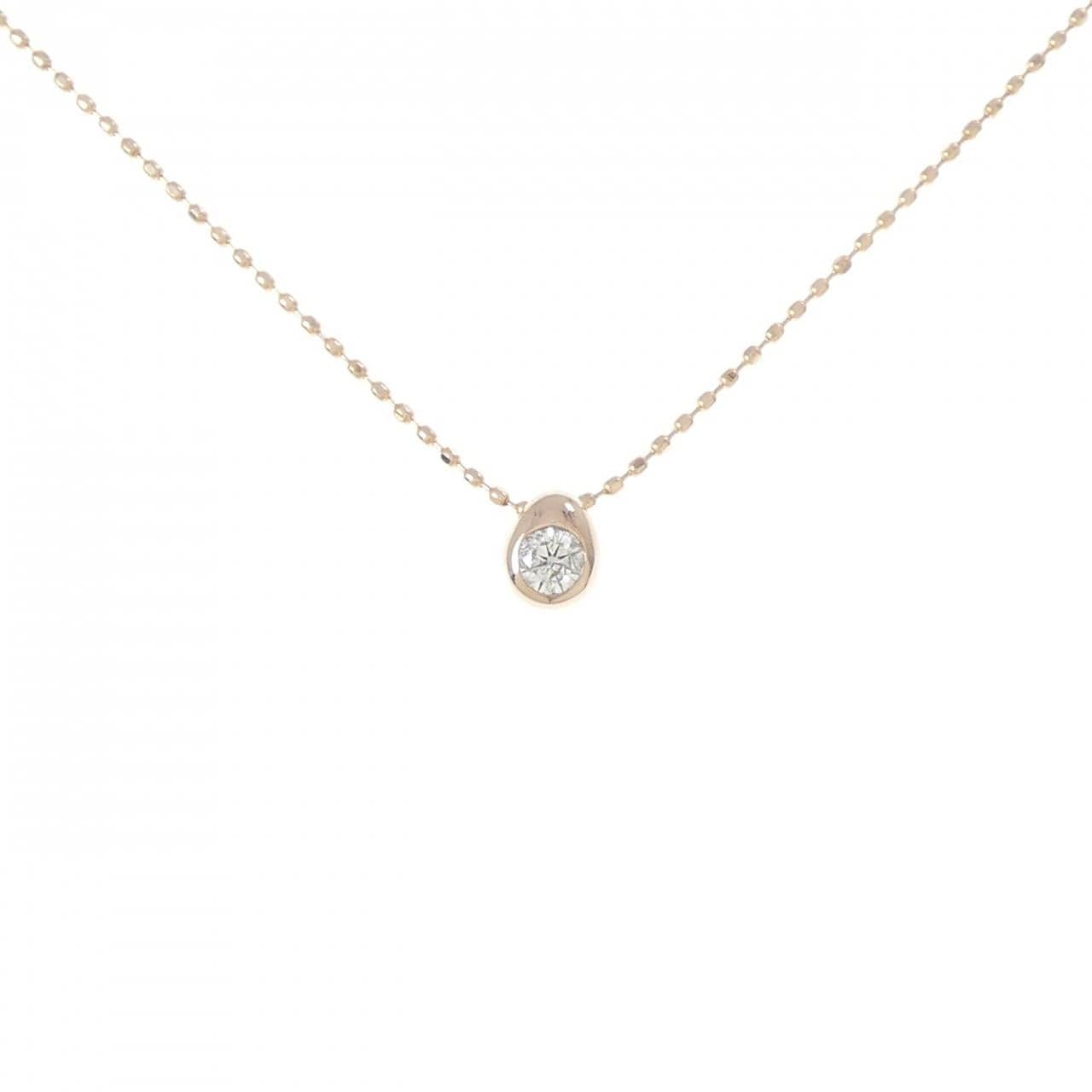 K18PG ダイヤモンド ネックレス 0.08CT