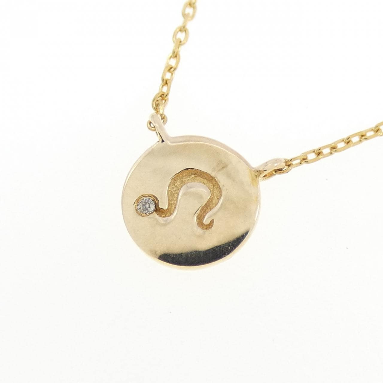 K10YG ダイヤモンド ネックレス 0.003CT