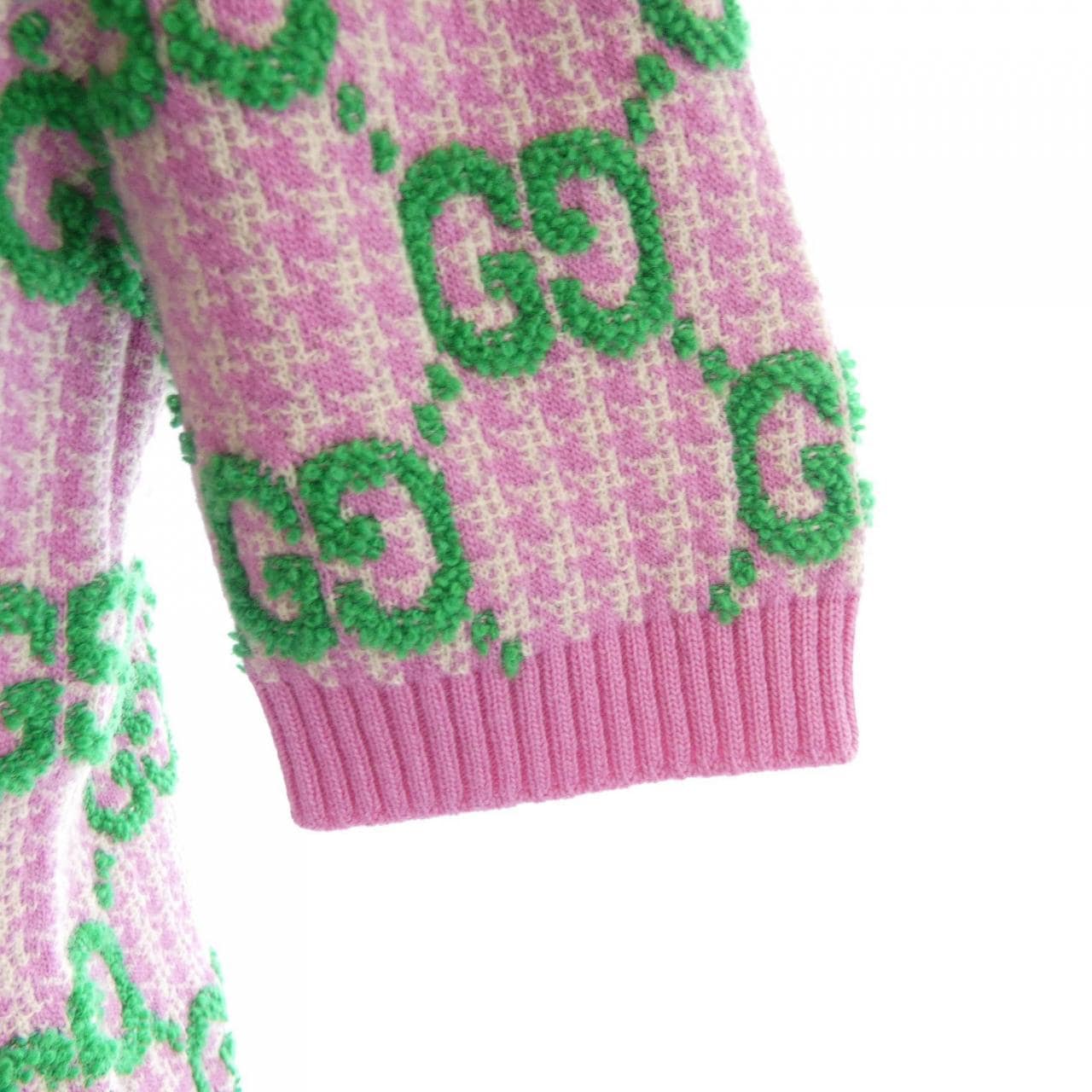 グッチ GUCCI GGハウンドトゥース ウールブークレ トップ 731007 XKCM8 ニット