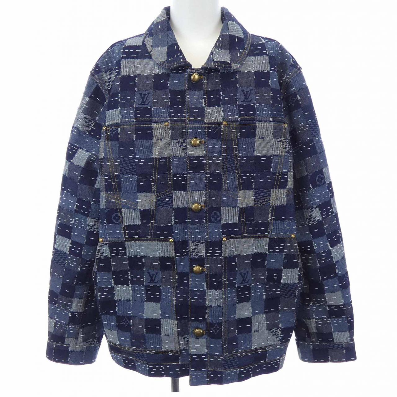 ルイヴィトン LOUIS VUITTON ダミエデニムワークウェアブルゾン HTA80WWIO デニムジャケット