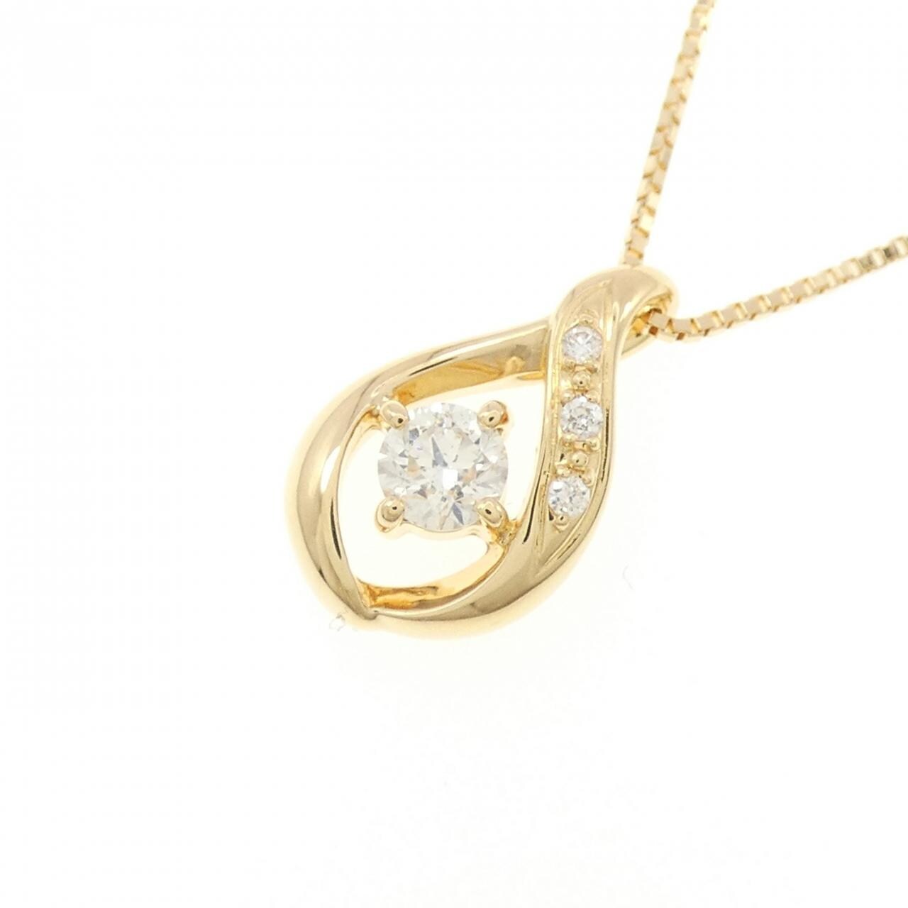 K18YG ダイヤモンド ネックレス 0.187CT