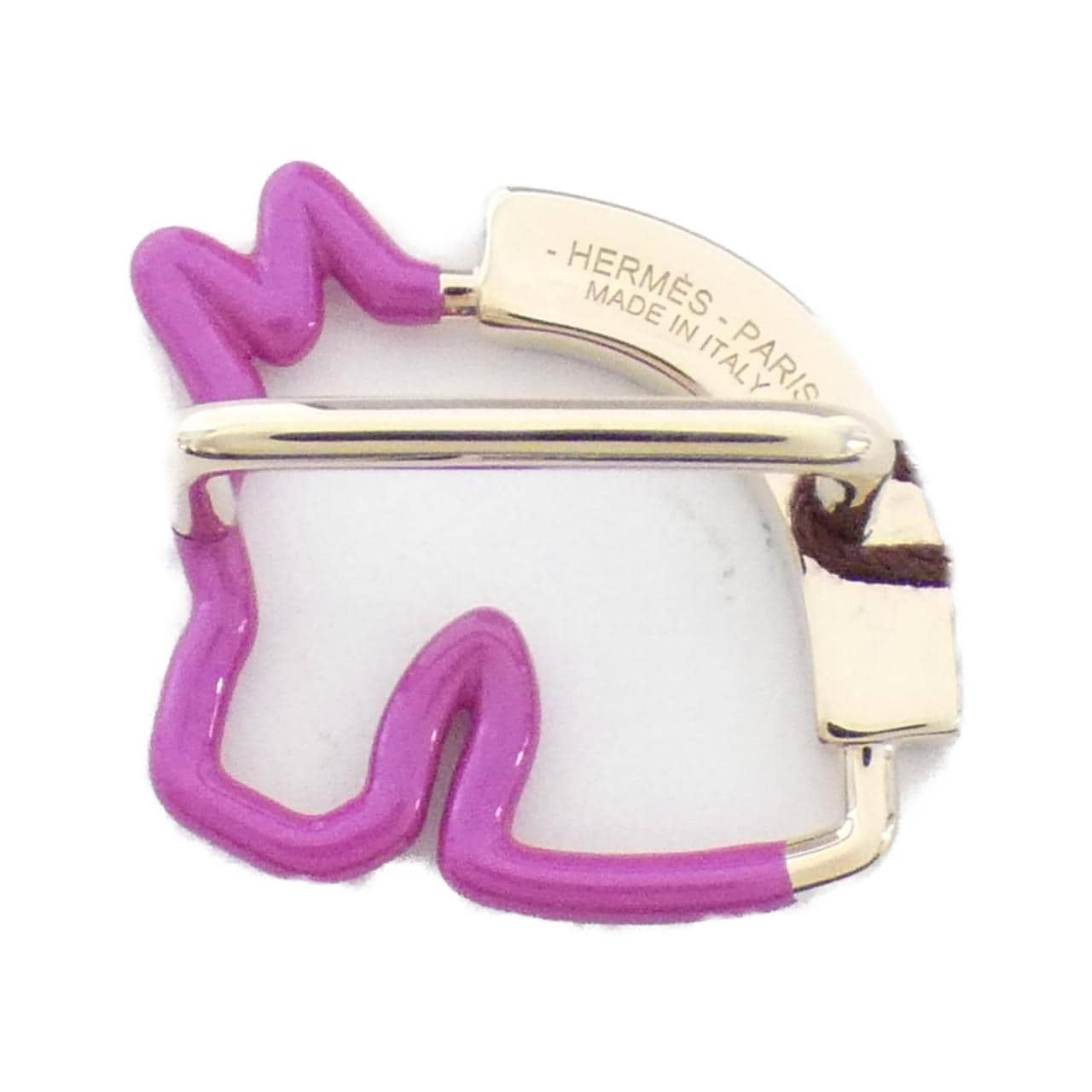HERMES Cheval Neon 603392S Scarf Ring