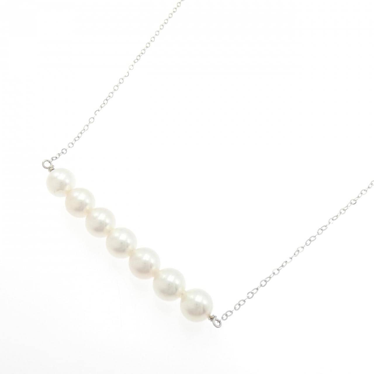 K18WG アコヤパール ネックレス