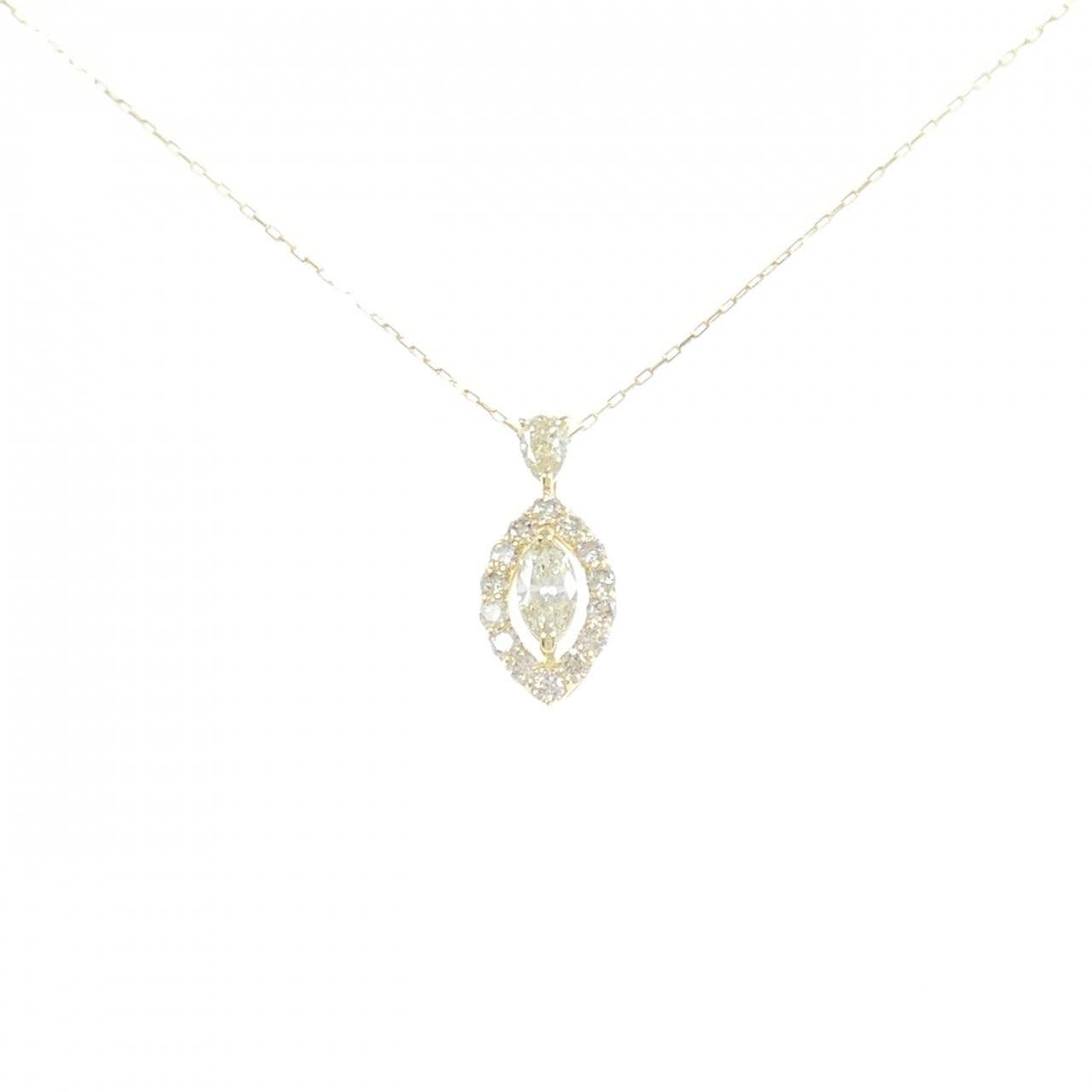 【新品】K18YG ダイヤモンド ネックレス 0.35CT