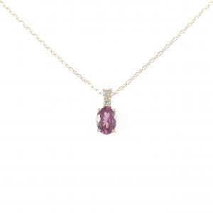 K18PG ガーネット ネックレス 0.80CT