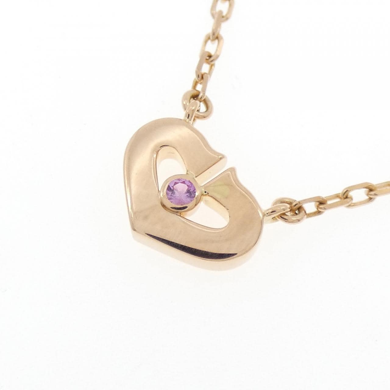 カルティエ Cハート ネックレス