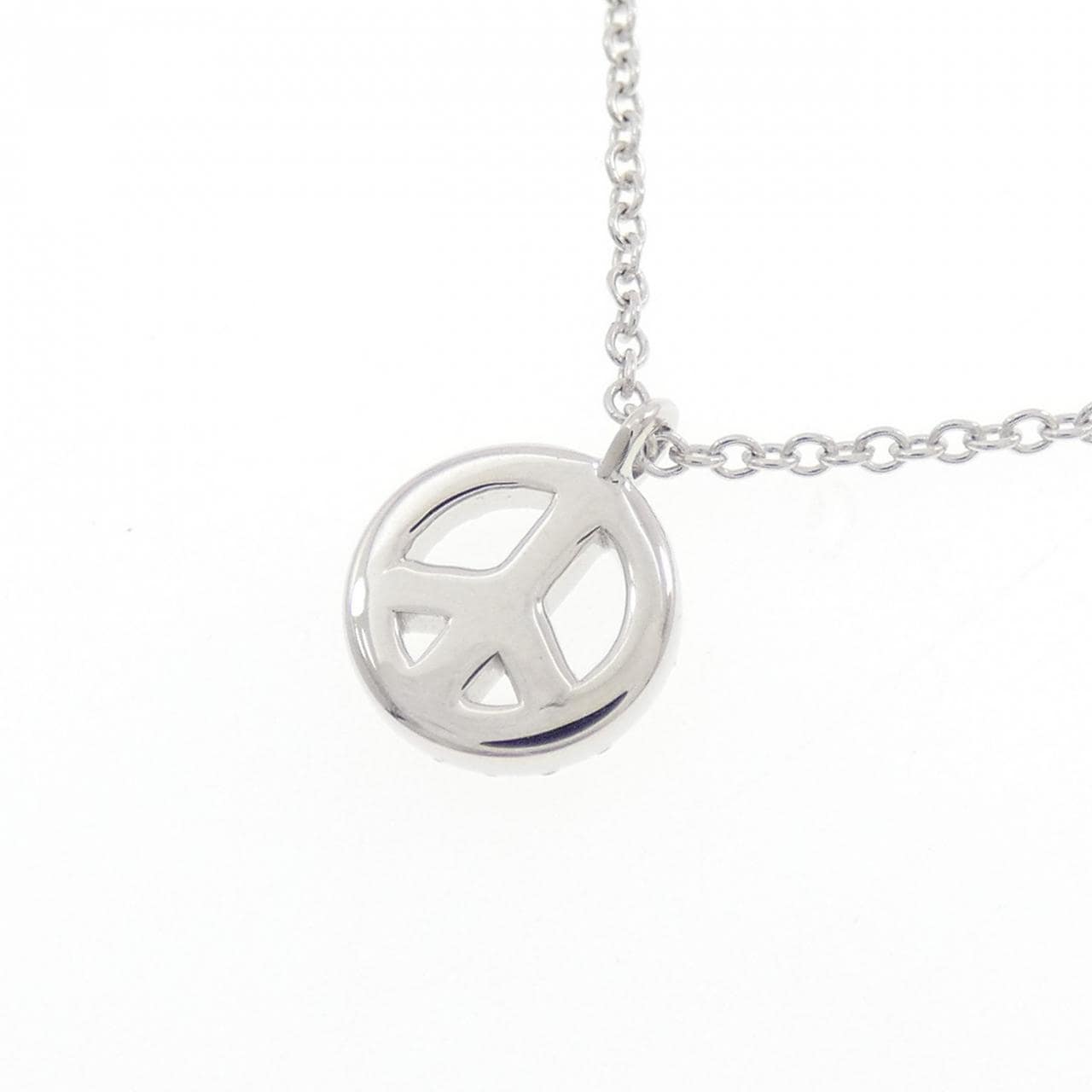 ティファニー メトロ ピースサイン ミニ ネックレス